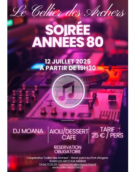 Soirée Année 80'